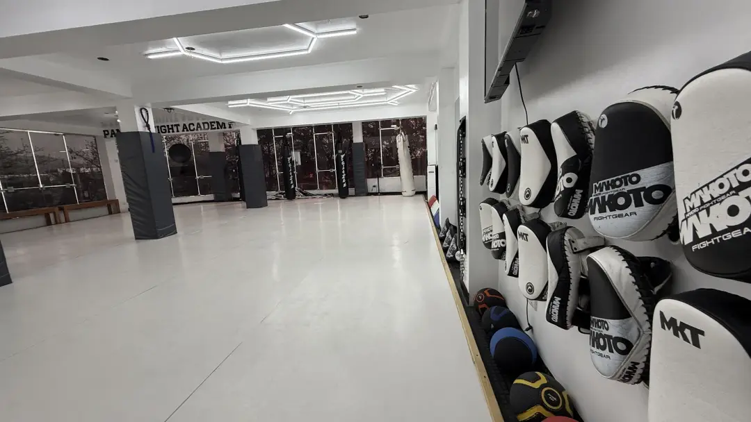 Tatami y equipamiento de golpeo de Panther Fight Academy